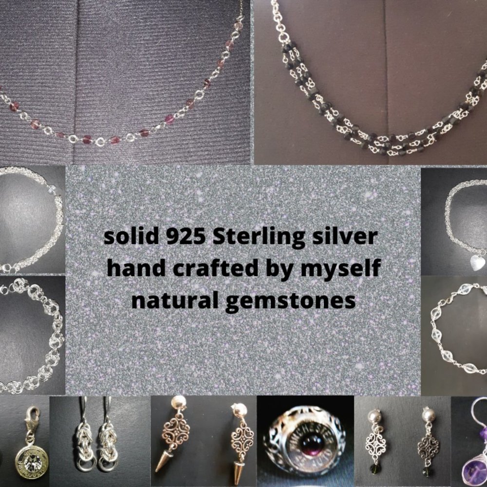 hand crafted solid Sterling silver jewelry